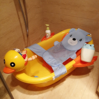 儿童小孩加厚感温婴儿浴盆宝宝卡通洗澡桶可坐躺新生儿塑料沐浴桶壹德壹