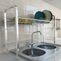 304不锈钢碗架水槽沥水架厨房置物架用品锅架放碗架碗碟收纳架盒壹德壹