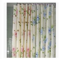 促销花园玫瑰浴帘进口防水防霉配挂钩180*180cm壹德壹