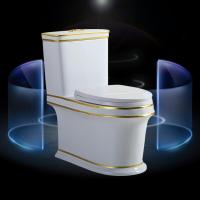 卫浴节水彩色座便器四孔超漩个性坐便器酒店家用工程欧式马桶壹德壹