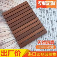 印尼菠萝格防腐木防水淋浴房地板浴室防滑垫实木地垫桑拿房踏板壹德壹