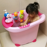 儿童浴缸洗澡桶加厚可坐加大号婴儿小孩泡澡桶宝宝沐浴桶感温浴盆壹德壹
