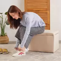 布艺凳子时尚长椅换鞋凳沙发凳储物凳矮凳脚凳穿鞋凳小凳子收纳凳