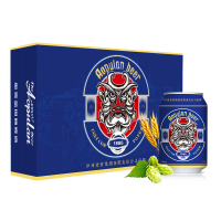 泸州老窖奥普蓝320ml*24罐蓝罐无稀释原浆啤酒整箱批发特价