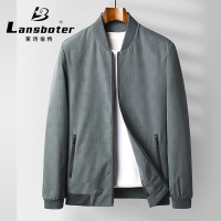 莱诗伯特春季新款棒球领夹克男式百搭薄茄克外套男士休闲男夹克衫605