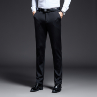 好品质秋冬新款休闲裤男加绒弹力透气韩版男长裤直筒中腰868