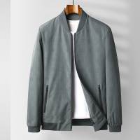 莱诗伯特春季新款棒球领夹克男式百搭薄茄克外套男士休闲男夹克衫