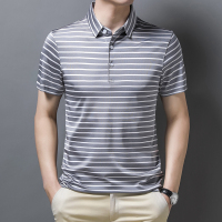 莱诗伯特33.1%桑蚕丝男士短袖t恤夏季青年短袖上衣冰丝半袖polo衫