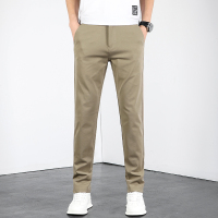 春夏新款弹力男士休闲裤修身男士薄长裤免烫直筒休闲裤男潮流裤子629