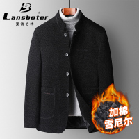 莱诗伯特雪呢尔秋冬新款帅气立领男士休闲夹克中年茄克衫802