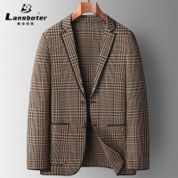 无里布包边免烫轻奢西装弹力男式便西秋冬小西服6005