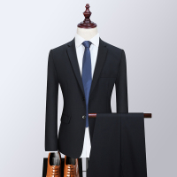 精品西服套装二扣开叉男士商务西装修身正装职业婚礼西服套西