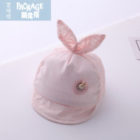 婴儿帽子夏季0-1岁儿薄款透气遮阳帽女宝宝春秋鸭舌帽潮2