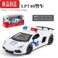 真智力合金警车玩具仿真儿童110越野车警察车男孩回力小汽车模型摆件带