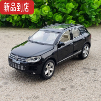 真智力1:32大众途锐SUV越野合金汽车模型仿真金属车模摆件声光回力玩具