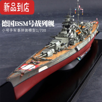 真智力拼装战舰模型仿真1/700BSM船模舰船 二战军舰战列舰 模型+胶水+工具+上色笔+油漆5瓶+稀释剂