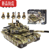 真智力积木二战坦克模型履带式军事重型装甲卡车运输车男孩子 霸虎坦克 1386颗粒