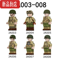 真智力积木H1坦克装甲悍马车军事拼装模型男孩子6-12岁益智玩具 6款双面印刷军事人仔