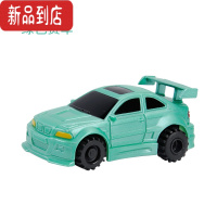 真智力划线画线儿童玩具益智男孩轨道车小火车汽车抖音跟屁虫坦克 绿色赛车 玩具+电池+笔+纸