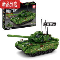 真智力兼容樂高二战军事谢尔曼M4A1坦克模型拼装积木儿童玩具100081 99式坦克