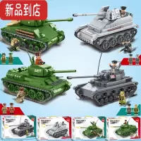 真智力兼容樂高二战军事坦克歼击车反坦克炮男孩子积木玩具10 二战坦克4款特惠