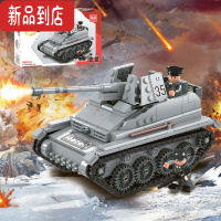 真智力兼容樂高坦克反坦克炮歼击装甲车男孩子拼装积木玩具履 歼击车