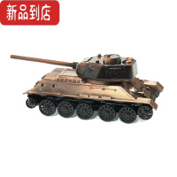 真智力合金坦克仿真军事模型儿童玩具复古战车工艺品家居收藏摆件