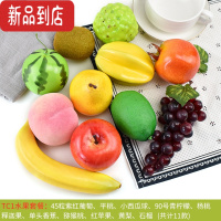 真智力仿真水果 塑料果蔬菜模型教具摆设装饰静物摆件面包道具玩具 深灰色 TC1仿真食物