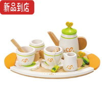 真智力儿童厨房玩具套装女孩男孩过家家厨具宝宝仿真水果切切乐木质 美食家茶具仿真食物