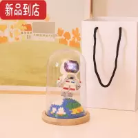 真智力微型小颗粒积木宇航员礼盒玩具自制情人节送男生女生生日礼物