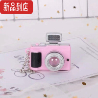 真智力抖音小红书同款发光小相机项链潮男女学生韩版简约情侣款网红饰品 粉色相机[玩具发光发声] 不能拍照发光玩具