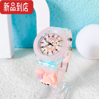 真智力女生可爱手表玲娜贝儿防水儿童柔软发光3d卡通学生星黛露电子表 粉色玲娜贝儿3d款七彩发光 表盘直径约35m发光玩具