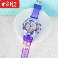 真智力女生可爱手表玲娜贝儿防水儿童柔软发光3d卡通学生星黛露电子表 紫色星黛露3d款七彩发光大款 表盘直径约40发光玩具