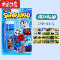 真智力高清投影手电筒儿童玩具发光投影仪星空卡通趣味宝宝婴儿早教益智 24变投影-海洋款[送5号电池*2+螺丝刀]发光玩具