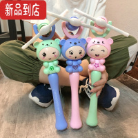 真智力夜市摆刀剑儿童发光音乐卡通玩具广场炫彩灯光礼品 呆萌熊1个(颜色随机 可备注) 送电池发光玩具