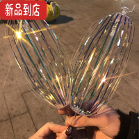 真智力春游魔法棒许愿棒发光棒泡泡花魔术棒彩虹圈彩虹棒元宵玩具 不带海豚出口级品质2个-可发光款发光玩具