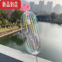 真智力春游魔法棒许愿棒发光棒泡泡花魔术棒彩虹圈彩虹棒元宵玩具 带粉色海豚(可发光1个)发光玩具