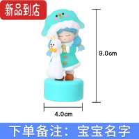 真智力幼儿园名字印章防水儿童名字贴刺绣可缝制姓名印章免缝入园用品 3D蓝色印章(当天发货,18点前付款)