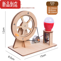 真智力diy太阳能风车材料包小学生发明科技小制作儿童自制益智玩具作品 diy手摇发电机(灯泡颜色随机) 收藏加购优先发货