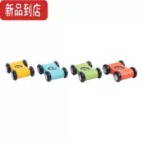 真智力儿童木制滑翔轨道车惯性滑行车玩具互动迷你小赛车9.94个 四辆(可备注)