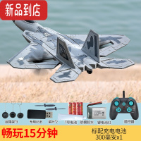 真智力三通道遥控飞机战斗机F-22猛禽泡沫航模固定翼滑翔机模型儿童玩具
