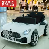 真智力儿童电动汽车四轮男女宝宝带遥控可坐两个人双人座玩具车摇摆童车