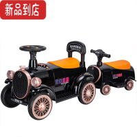 真智力儿童电动小火车可坐人玩具车双胞胎四轮宝宝汽车遥控双人玩具童车