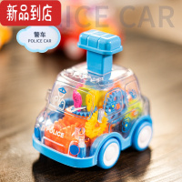 真智力按压玩具惯性回力小汽车宝宝益智滑行小车子男童女孩1-3岁惯性玩具