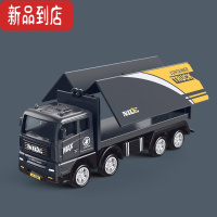 真智力惯性仿真运输车货柜车货运车载货车工程车儿童男孩玩具小汽车模型惯性玩具
