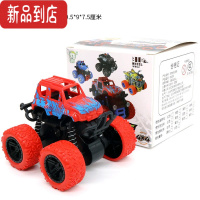 真智力儿童玩具车回力男孩恐龙小汽车特技翻滚摩托巴士战警车惯性玩具