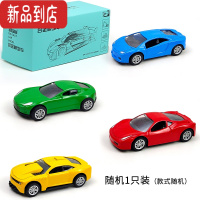 真智力合金仿真小汽车回力车男孩儿童宝宝玩具车小车模型套装3-4-5岁惯性玩具