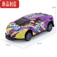 真智力回力弹射小汽车宝宝合金小车儿童碰撞弹跳模型玩具车男童迷你赛车惯性玩具
