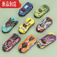 真智力翻斗合金撞击回力弹射车金属铁皮赛车小汽车儿童玩具车迷你模型车惯性玩具