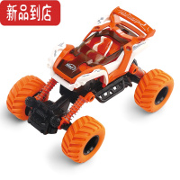 真智力创意彩色双回力合金框架越野攀爬车警察车模型儿童玩具六一礼物惯性玩具